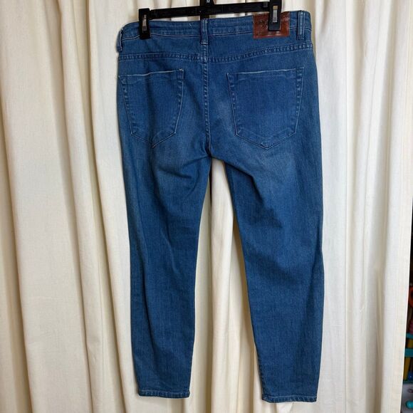 One Teaspoon Freebird II Jeans Women’s Size 28 Medium Wash Ankle Zip Skinny - Picture 3 of 6